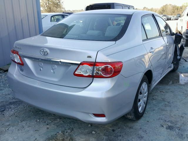 2T1BU4EE3BC707949 - 2011 TOYOTA COROLLA BA SILVER photo 4