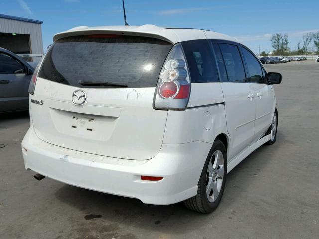 JM1CR29L360125904 - 2006 MAZDA 5 WHITE photo 4