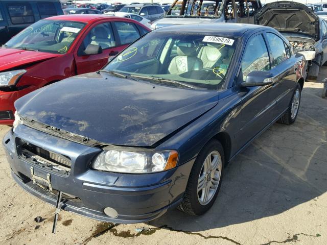 YV1RS592582696528 - 2008 VOLVO S60 2.5T BLUE photo 2