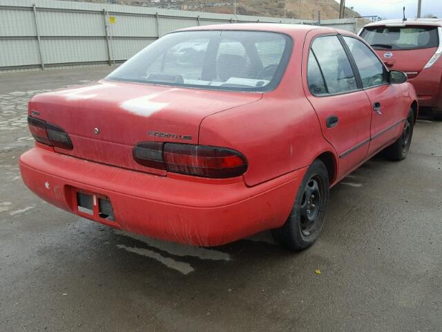 1Y1SK5285SZ074379 - 1995 GEO PRIZM LSI RED photo 4