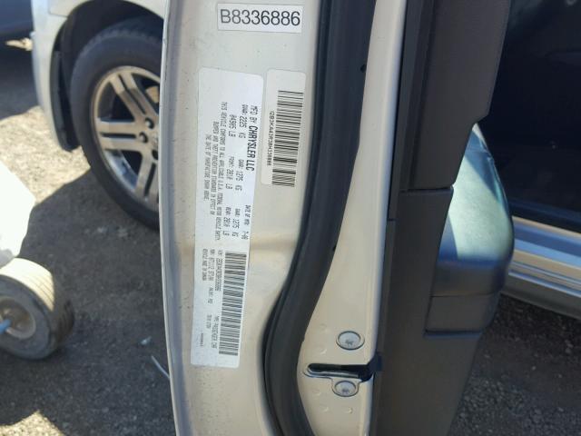 2B3KA43R38H336886 - 2008 DODGE CHARGER SILVER photo 10