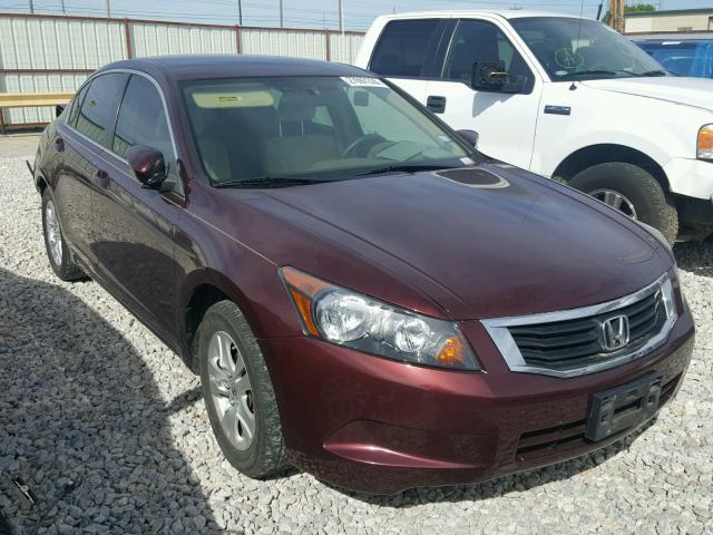 JHMCP264X8C027486 - 2008 HONDA ACCORD LXP BURGUNDY photo 1