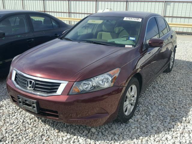 JHMCP264X8C027486 - 2008 HONDA ACCORD LXP BURGUNDY photo 2