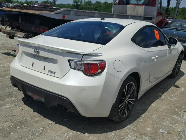 JF1ZNAA15E9707092 - 2014 TOYOTA SCION FR-S WHITE photo 4