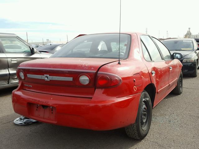 1G1JC52FX37243216 - 2003 CHEVROLET CAVALIER RED photo 4