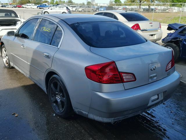 JNKCV51E23M024107 - 2003 INFINITI G35 SILVER photo 3