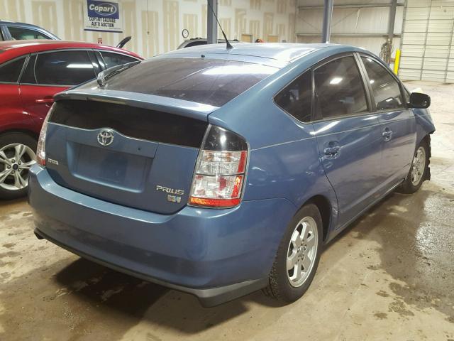 JTDKB20U950117679 - 2005 TOYOTA PRIUS BLUE photo 4