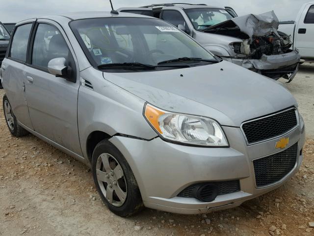 KL1TD6DE5AB128144 - 2010 CHEVROLET AVEO LS SILVER photo 1