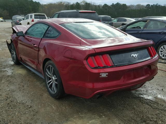 1FA6P8TH5H5305150 - 2017 FORD MUSTANG MAROON photo 3