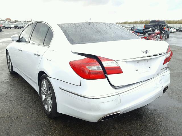 KMHGC4DD1EU262597 - 2014 HYUNDAI GENESIS 3. WHITE photo 3