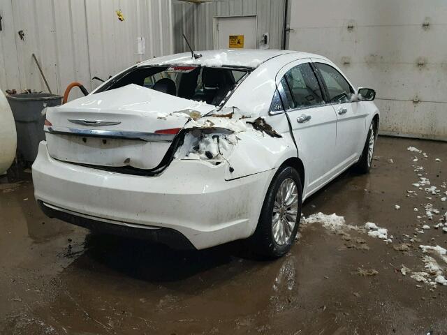 1C3BC2FB5BN616016 - 2011 CHRYSLER 200 LIMITE WHITE photo 4