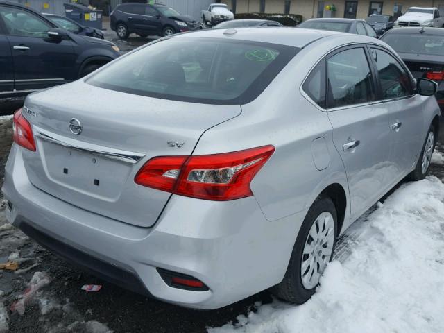 3N1AB7AP8GL660029 - 2016 NISSAN SENTRA S SILVER photo 4