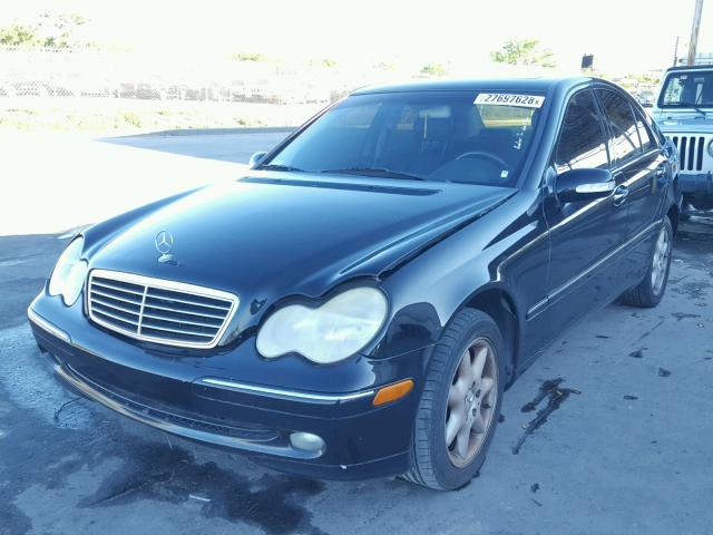 WDBRF64J03F436648 - 2003 MERCEDES-BENZ C 320 BLACK photo 2