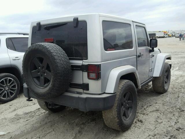 1C4GJWBGXCL175111 - 2012 JEEP WRANGLER S SILVER photo 4