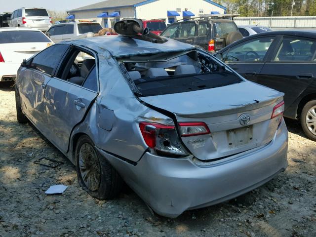 4T1BF1FKXCU091082 - 2012 TOYOTA CAMRY BASE SILVER photo 3