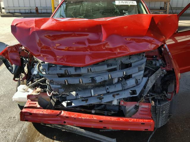 3FAHP0HA2AR253128 - 2010 FORD FUSION SE RED photo 7