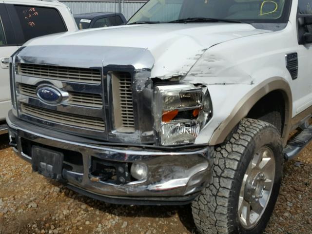 1FTSW21Y68EA82998 - 2008 FORD F250 SUPER WHITE photo 9