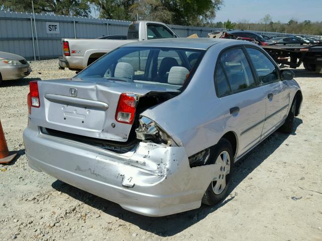 1HGES16384L004410 - 2004 HONDA CIVIC DX V SILVER photo 4