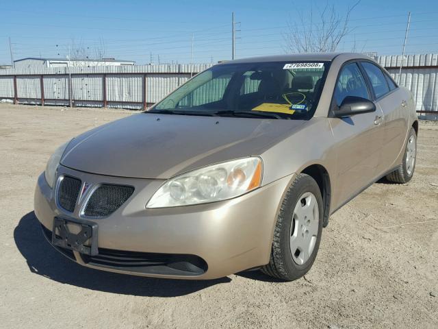 1G2ZF58B274126280 - 2007 PONTIAC G6 VALUE L GOLD photo 2