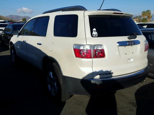 1GKER137X7J161393 - 2007 GMC ACADIA SLE WHITE photo 3