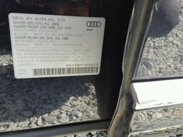 WA1CMAFP7EA069825 - 2014 AUDI Q5 TDI BLUE photo 10