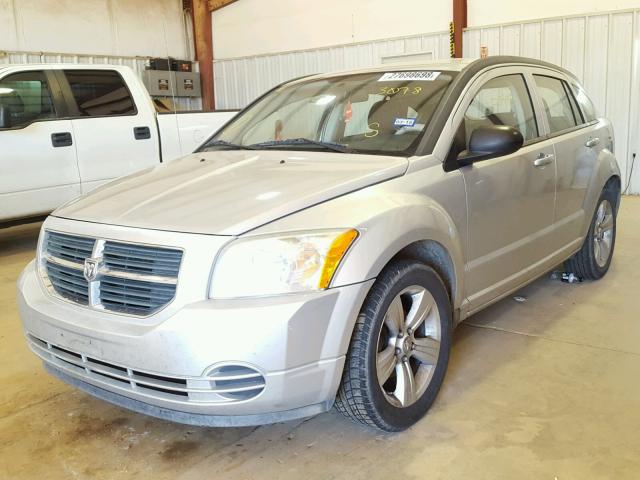 1B3CB4HA5AD533078 - 2010 DODGE CALIBER SX SILVER photo 2