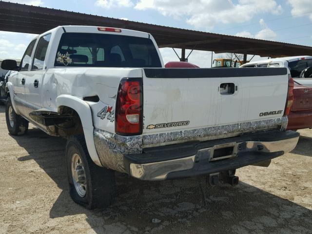 1GCHK23245F954728 - 2005 CHEVROLET SILVERADO WHITE photo 3