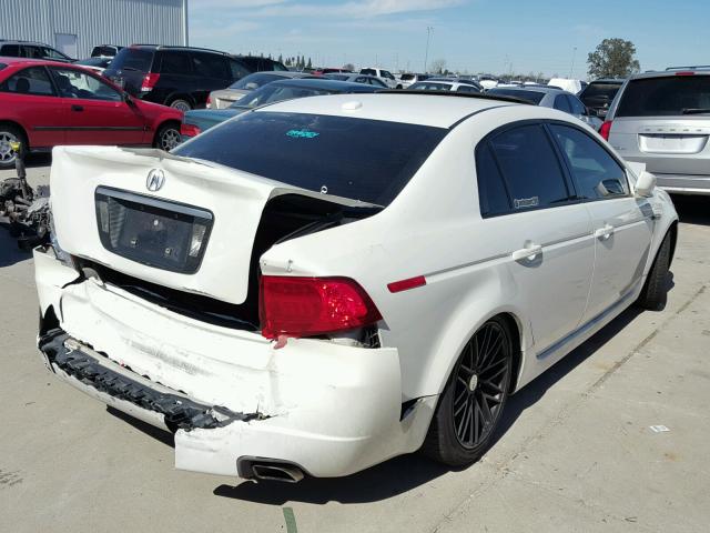 19UUA66294A013390 - 2004 ACURA TL WHITE photo 4