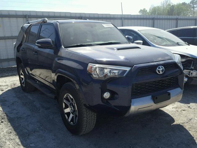 JTEBU5JR0H5424201 - 2017 TOYOTA 4RUNNER SR BLUE photo 1