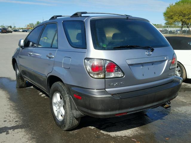 JTJGF10U110095527 - 2001 LEXUS RX 300 SILVER photo 3