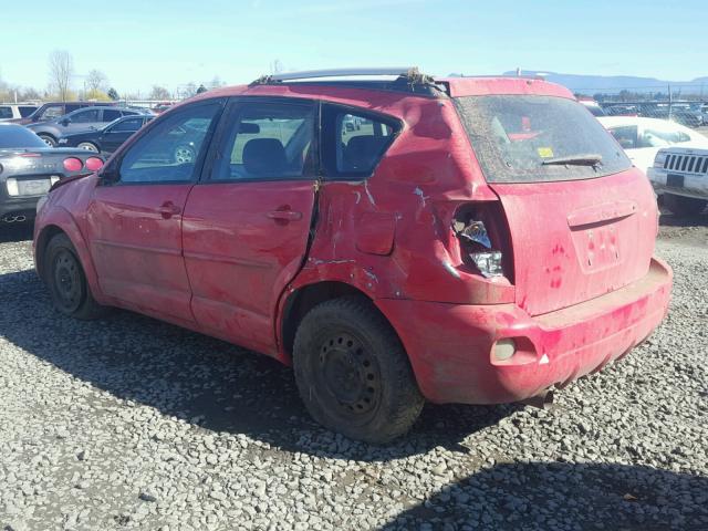 5Y2SL63885Z430608 - 2005 PONTIAC VIBE RED photo 3