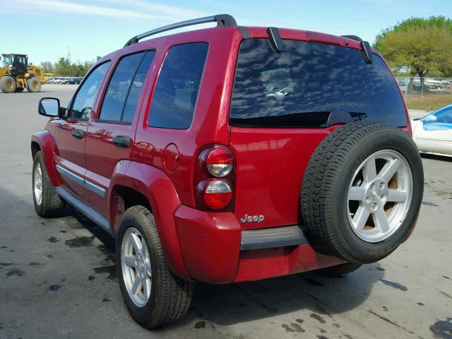 1J4GK58K36W131757 - 2006 JEEP LIBERTY LI RED photo 3