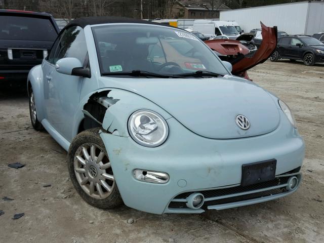 3VWCM21Y74M309935 - 2004 VOLKSWAGEN NEW BEETLE 蓝色 照片 1