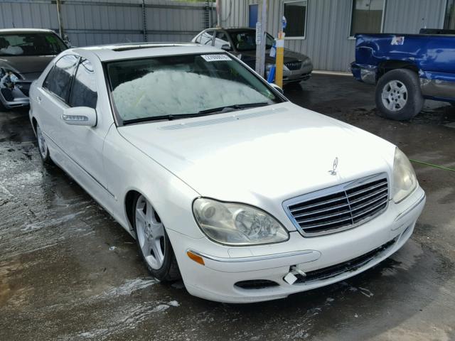 WDBNG70J45A452889 - 2005 MERCEDES-BENZ S 430 WHITE photo 1