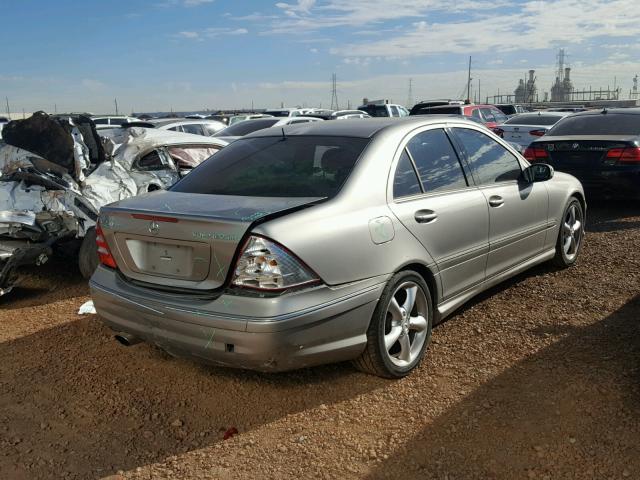 WDBRF40JX5F660572 - 2005 MERCEDES-BENZ C 230K SPO SILVER photo 4