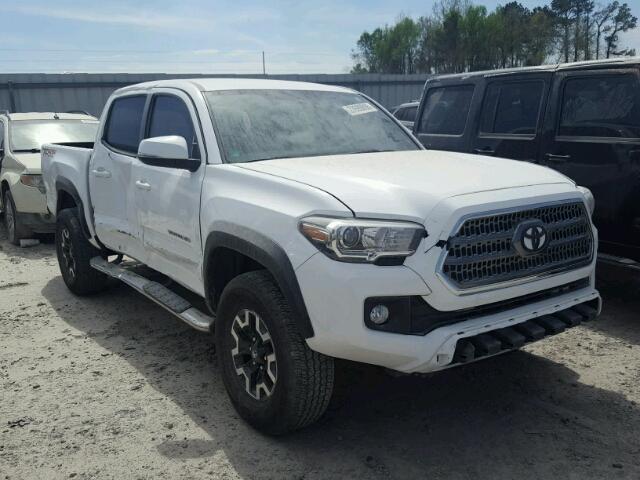 5TFCZ5AN0HX071177 - 2017 TOYOTA TACOMA DOU WHITE photo 1