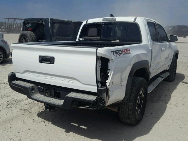 5TFCZ5AN0HX071177 - 2017 TOYOTA TACOMA DOU WHITE photo 4