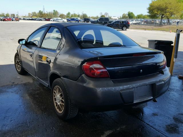 1B3ES56C74D500865 - 2004 DODGE NEON SXT CHARCOAL photo 3