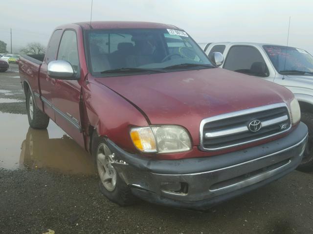 5TBBT4414YS002734 - 2000 TOYOTA TUNDRA ACC RED photo 1