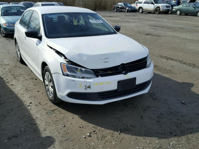 3VW2K7AJXCM469520 - 2012 VOLKSWAGEN JETTA BASE WHITE photo 1