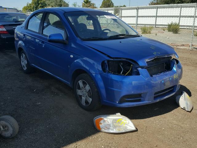 KL1TD56608B113318 - 2008 CHEVROLET AVEO BASE BLUE photo 1