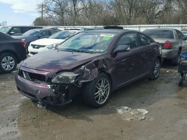 JTKDE177150045721 - 2005 TOYOTA SCION TC MAROON photo 2