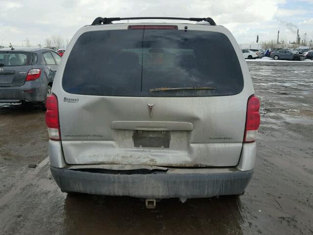 1GMDU03L36D148748 - 2006 PONTIAC MONTANA SV GRAY photo 9