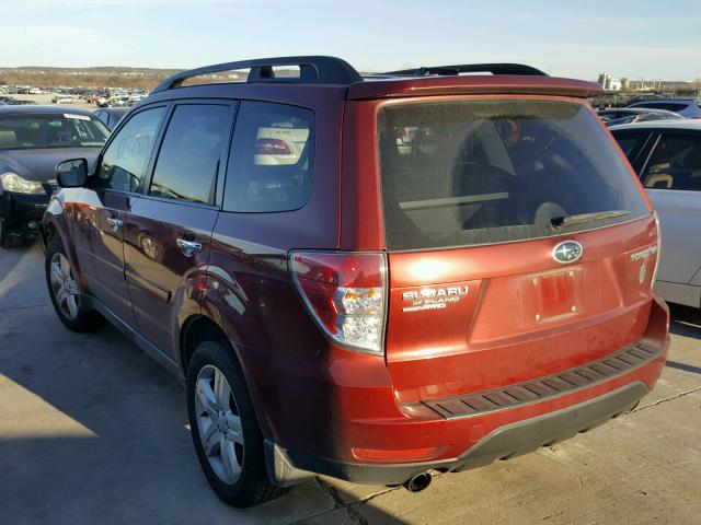 JF2SH6DC1AH758653 - 2010 SUBARU FORESTER 2 RED photo 3