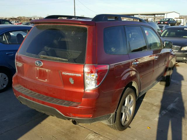 JF2SH6DC1AH758653 - 2010 SUBARU FORESTER 2 RED photo 4