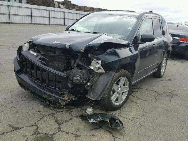 1J8FT47008D778732 - 2008 JEEP COMPASS SP BLACK photo 2
