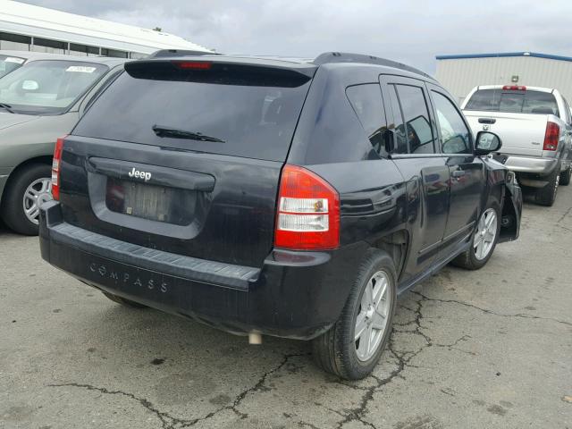 1J8FT47008D778732 - 2008 JEEP COMPASS SP BLACK photo 4