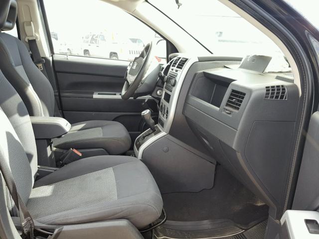 1J8FT47008D778732 - 2008 JEEP COMPASS SP BLACK photo 5
