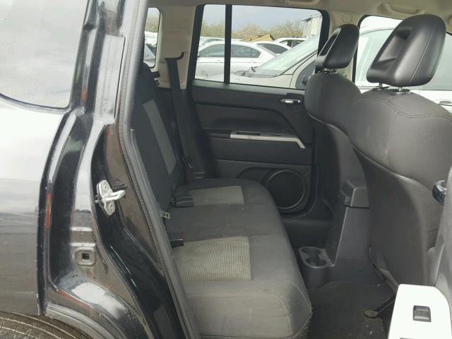 1J8FT47008D778732 - 2008 JEEP COMPASS SP BLACK photo 6