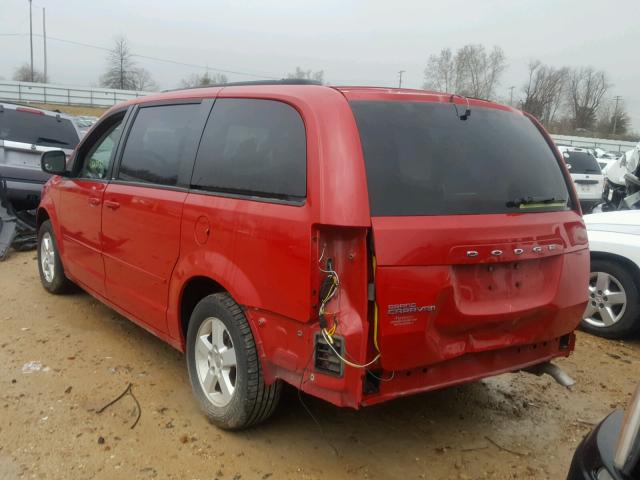 2C4RDGCGXCR210158 - 2012 DODGE GRAND CARA RED photo 3